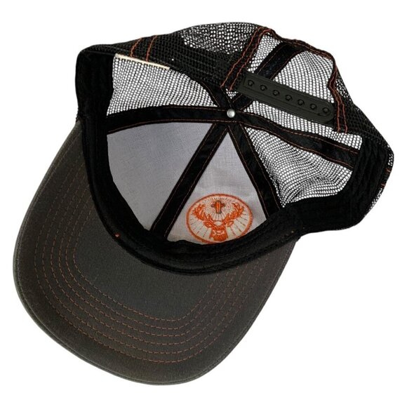 Jägermeister Trucker Hat Black Orange Adjustable Snapback Mesh Back Embroidered - Picture 6 of 7